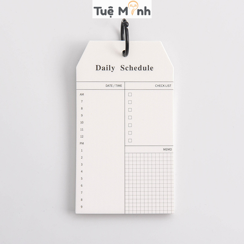 Tập 52 tờ note ghi chú check list lập kế hoạch, VPP Tuệ Minh to do list tiện lợi NO08