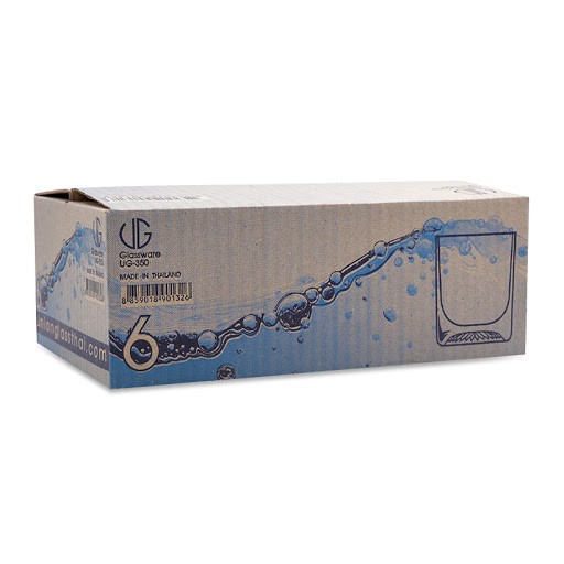 [CỐC THÁI] BỘ 6 LY CỐC THỦY TINH THÁI LAN UNION UG350 (245 ML)