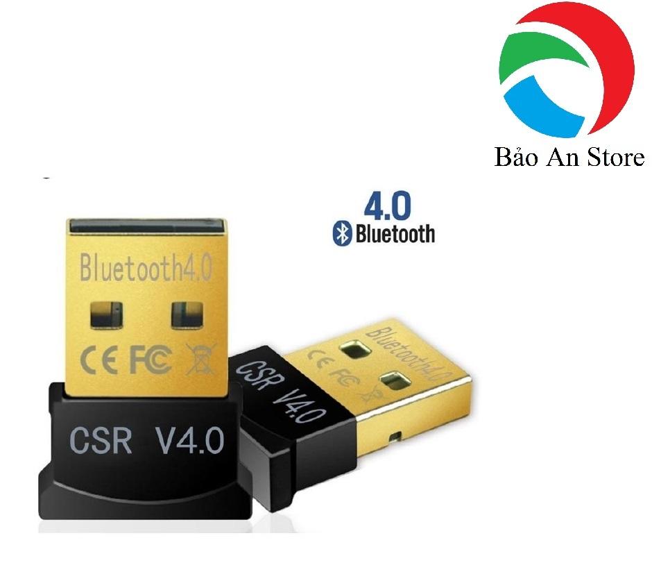 USB Bluetooth HEINLER CSR 4.0 Dongle kết nối không dây giữa các thiết bị Bluetooth USB 4.0 Dongle CSR bổ sung Bluetooth cho máy tính (Đen) 1000002553
