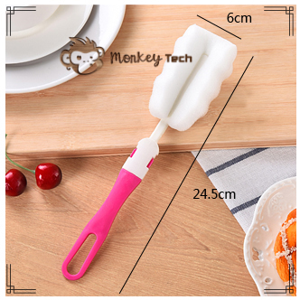 Cọ rửa bình sữa ly uống nước có đầu mút, cọ bình sữa. MonkeyTech