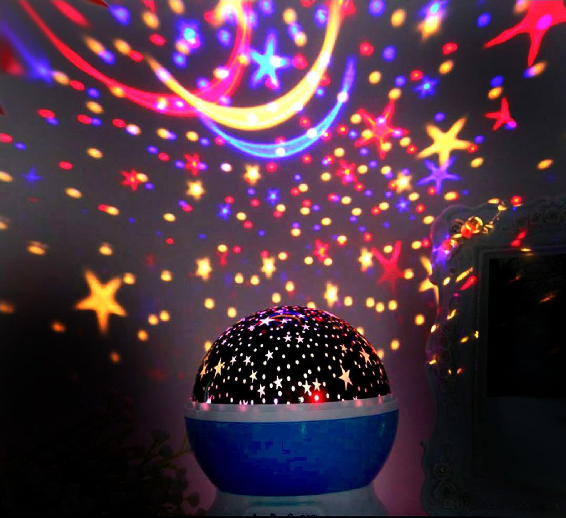 ĐÈN CHIẾU SAO MAGIC - TỰ XOAY 360 ĐỘ ( STAR ) ĐẸP ĐA MÀU SẮC