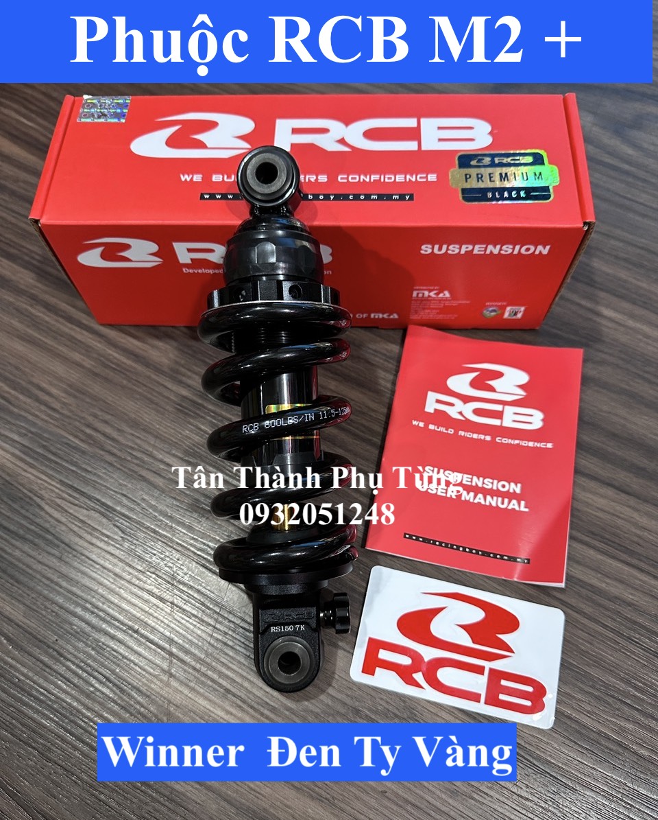 Phuộc rcb m2 cộng chính hãng: exciter 135, 150, winner , bảo hành 1 năm