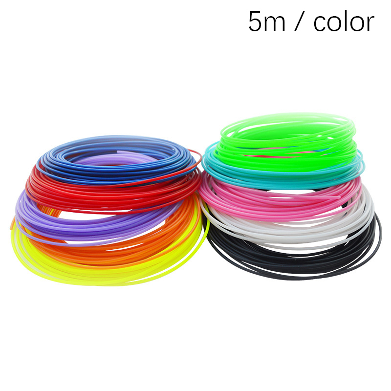Bảng giá 1.75mm PCL Filament 5 Meters 10 Colors No Smell No Pollution 3D Materials for Low Temperature 3D Printing Pen Phong Vũ
