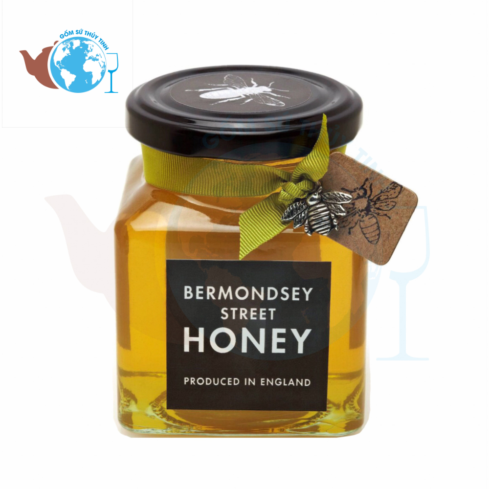 Hũ vuông 500ml bằng thủy tinh nắp sắt màu đen, hũ thủy tinh đựng thực phẩm, đựng gia vị, đựng các loại hạt
