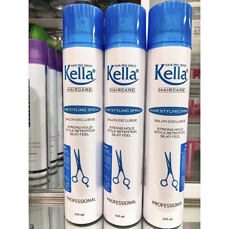 Keo xịt tóc kella keo cứng & mềm hair styling spray 420ml