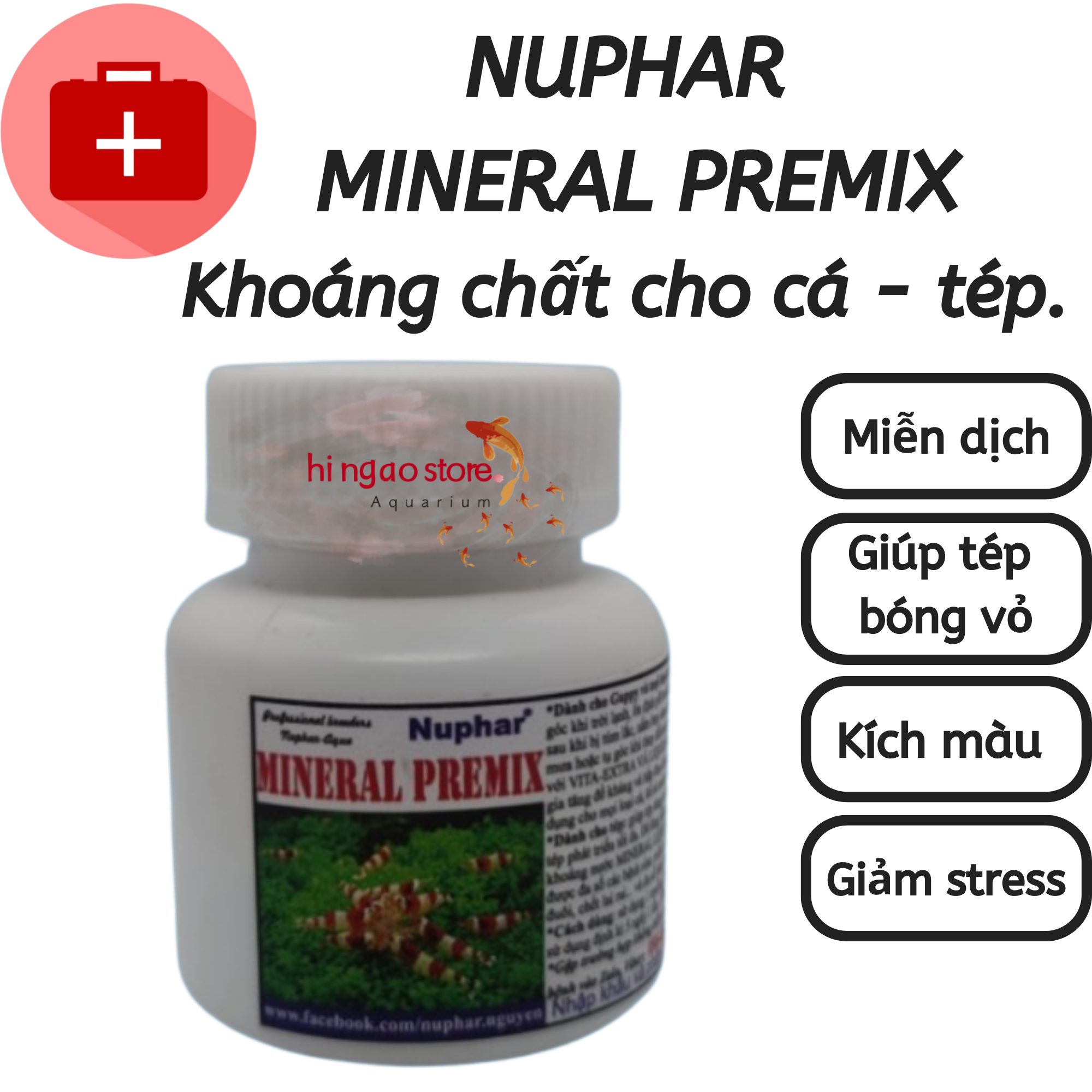 Nuphar mineral premix supplement minerals for fish clove-products help fish health | hingaostore.