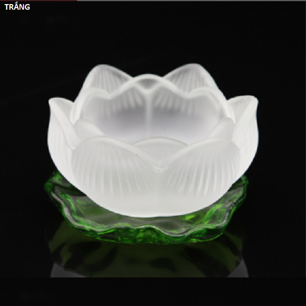 Chân đế HOA SEN lưu ly dày 7 màu (có đế sen). thờ cúng