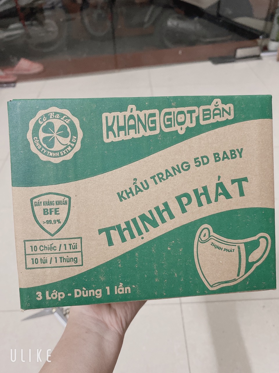 ( RẺ VÔ ĐỐI) Thùng 100 chiếc khẩu trang 5D trẻ em sz 3- 8 tuổi  - Hàng chính hãng có kháng khuẩn