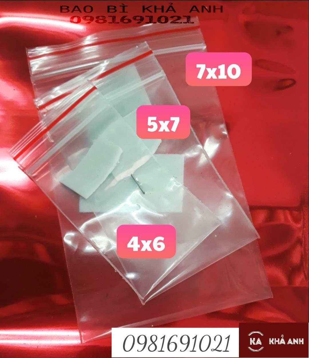 [HCM]1Kg TÚI ZIP ( Zipper Viền đỏ) Size nhỏ 5x7cm - D032