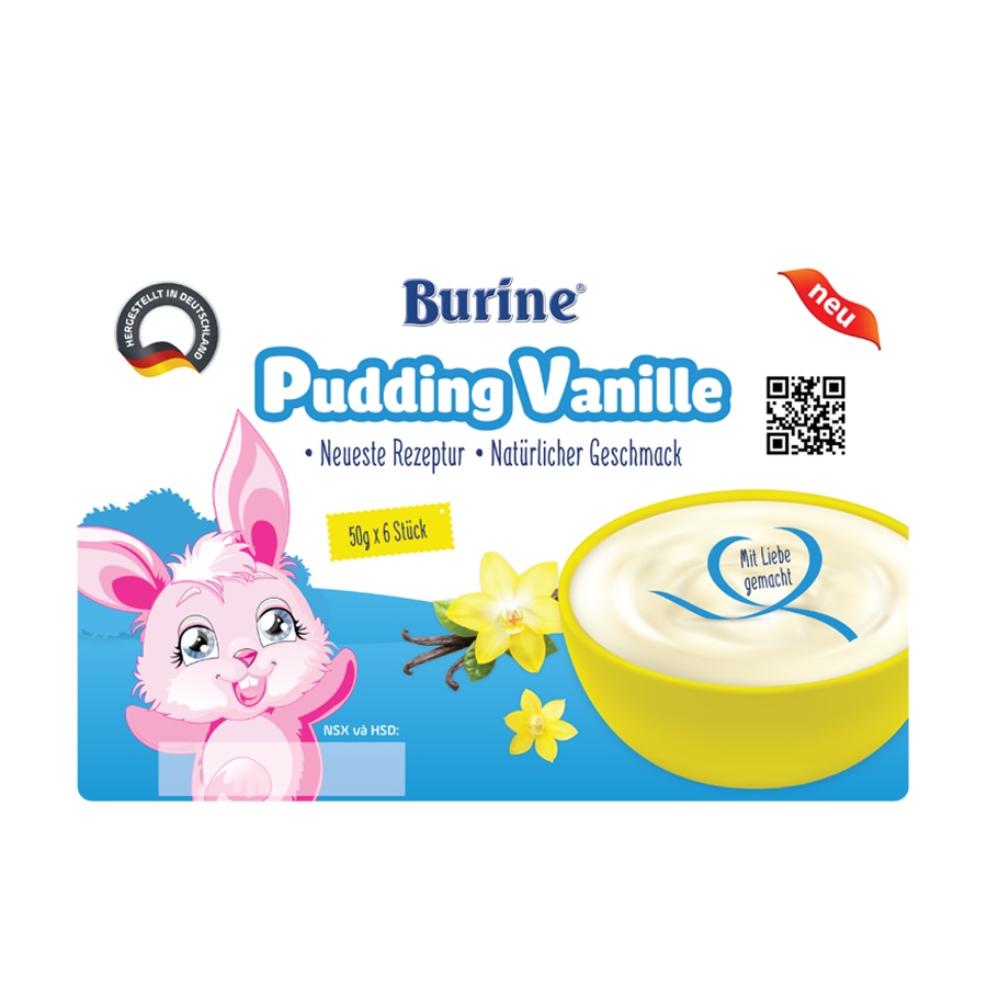 [MUA 2 TẶNG 1] Cháo Sữa Burine Đủ Vị Vani, Bích Quy, Pudding (THU VỎ GIẤY)