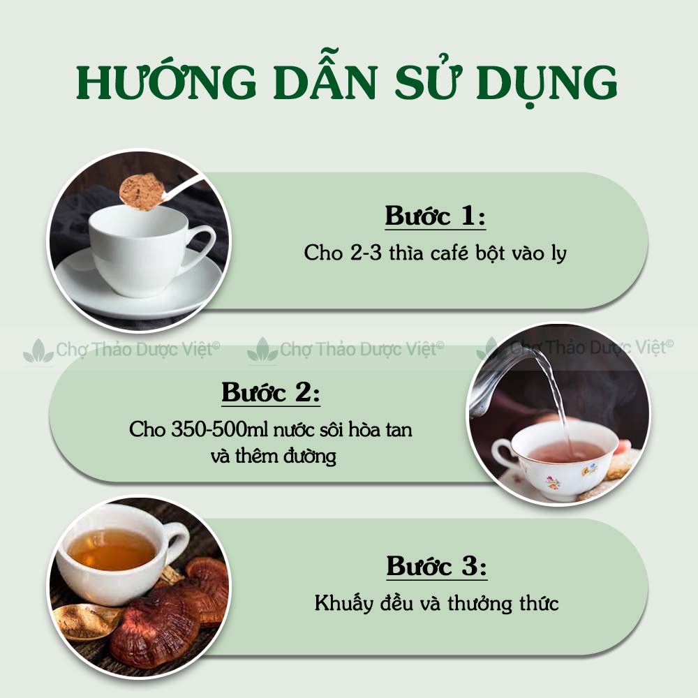 Bột nấm linh chi 100g, nguyên chất, tăng sức đề kháng, hỗ trợ tim mạch, huyết áp, ngừa ung thư