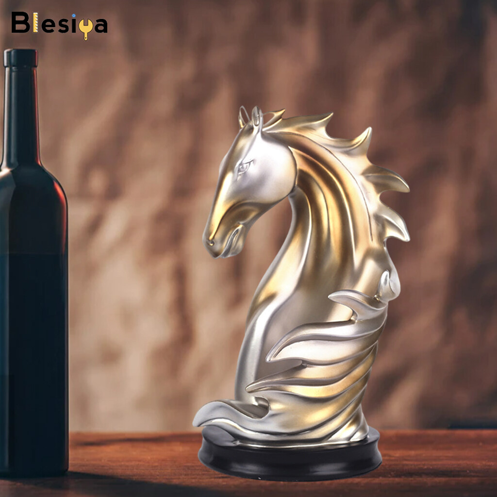 Blesiya Wine Rack Resin Creative Bottle Holder Stand for Living Room