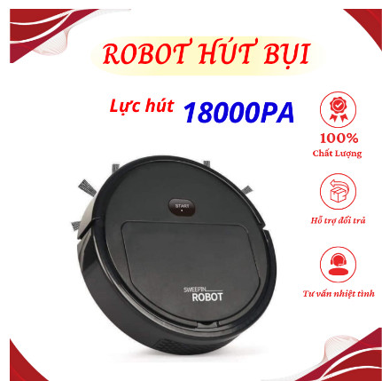 Robot Hút Bụi Lau Nhà Thông Minh SWEEPIN, Máy Hút Bụi Thông Minh Tự Động Cho Gia Đình Hot Hot