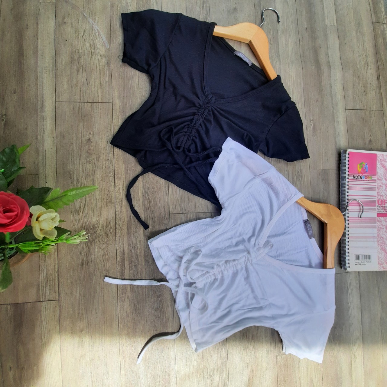 Áo Croptop Tay ngắn rút dây
