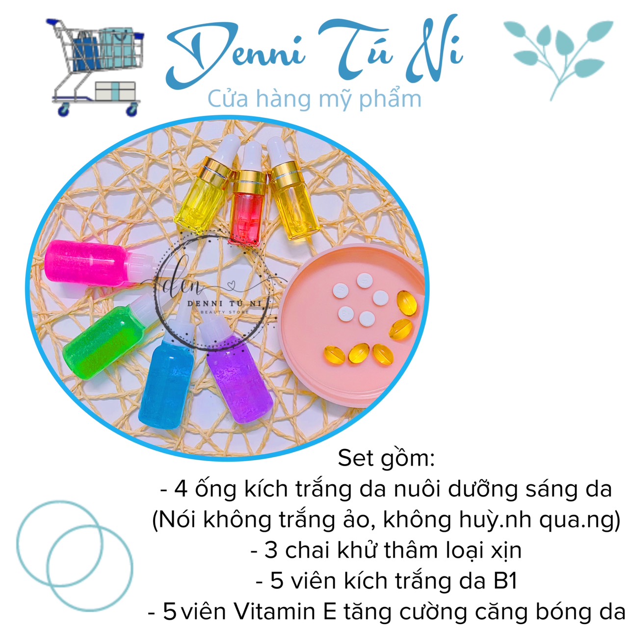 Set combo kích trắng mạnh X10