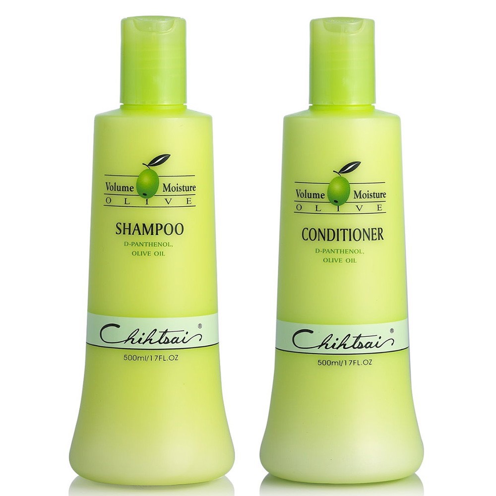 Cặp dầu gội xả siêu mượt Chihtsai Volume Moisture Olive