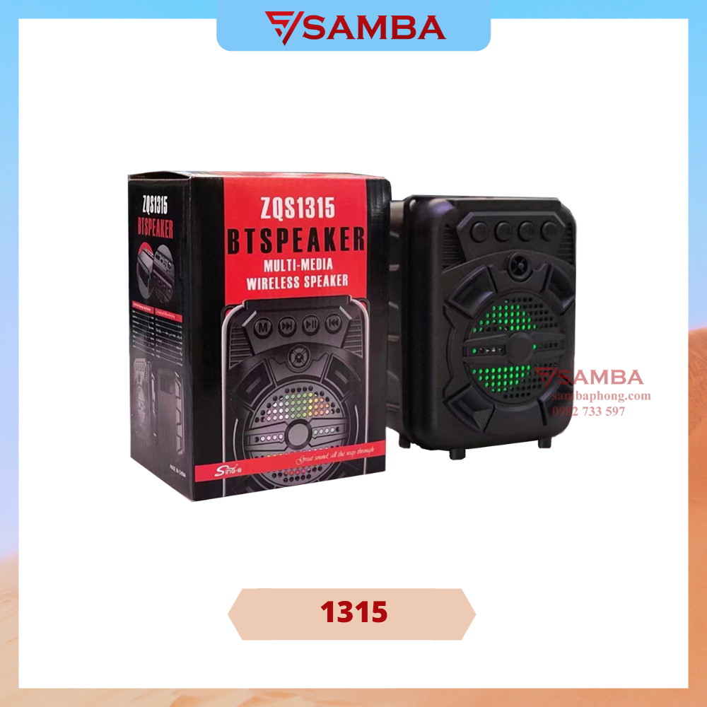 Loa karaoke mini bluetooth, hỗ trợ USB - BT SPEAKER ZQS1315