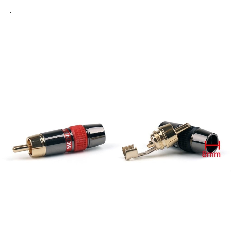 Bộ 8 jack RCA Monster hàn dây tín hiệu