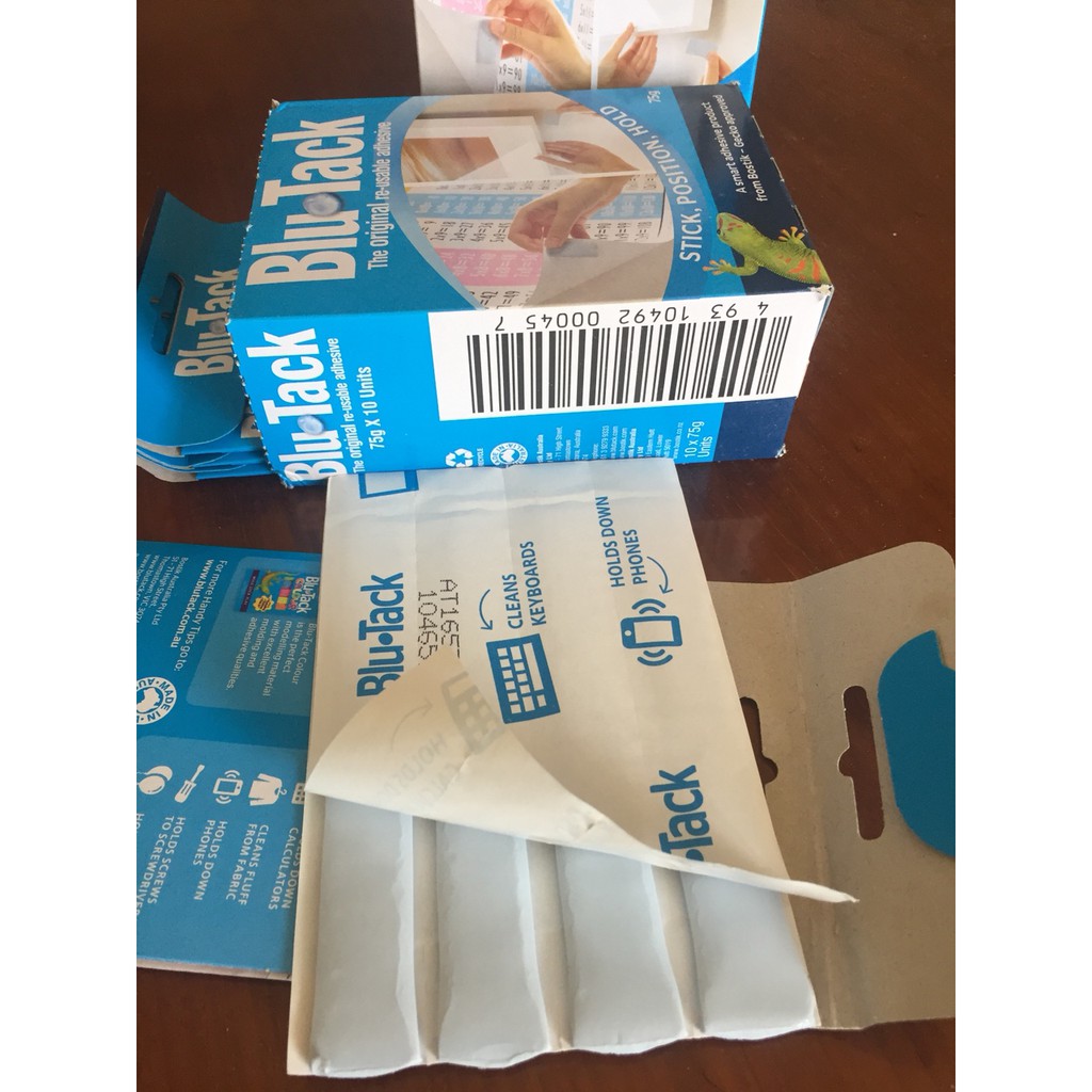 Đất sét dính Blutack của Bostik, Australia