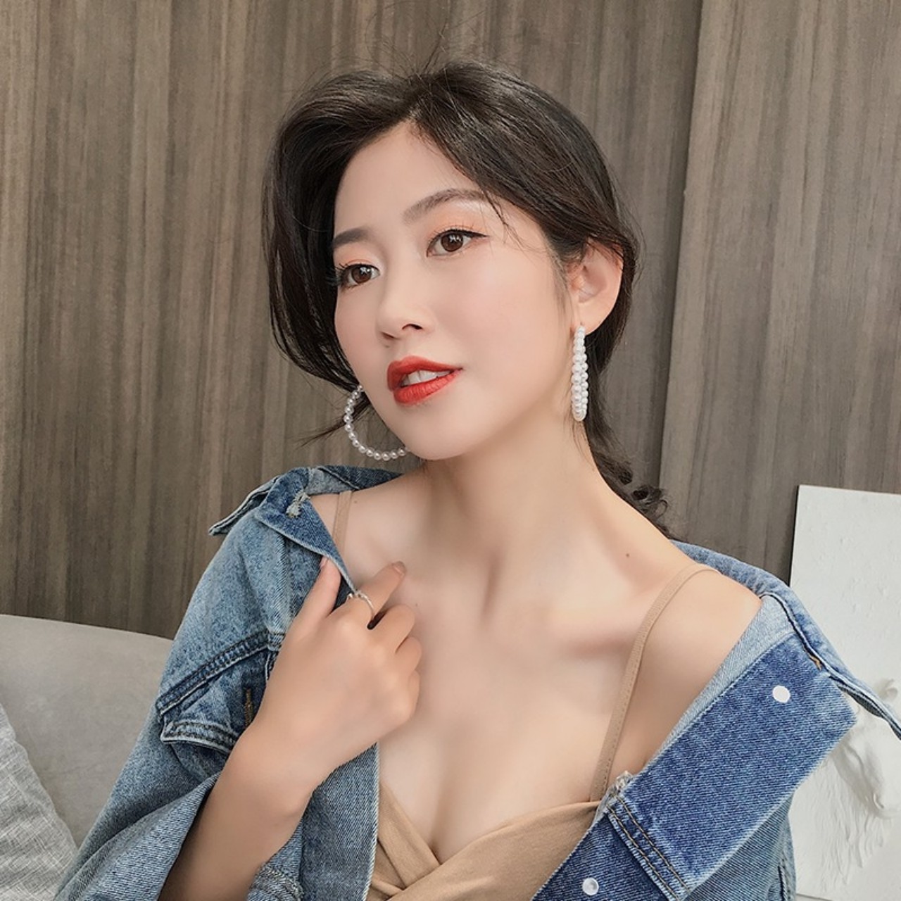 [HCM]BÔNG TAI NGỌC TRAI KHOEN TRÒN