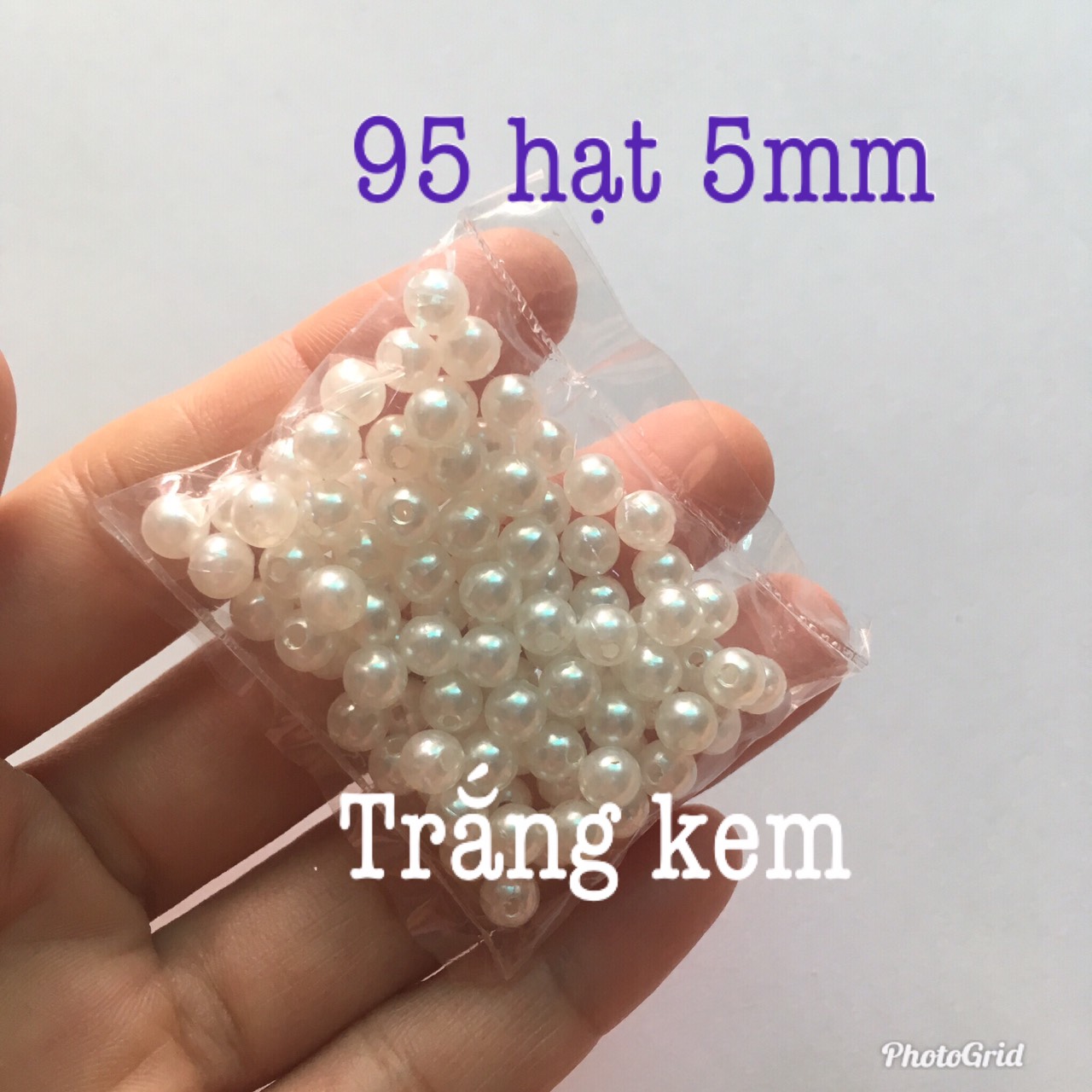 🌿Cườm nhựa ngọc trai loại tốt size 3-14mm có lỗ đính áo dài làm vòng tay