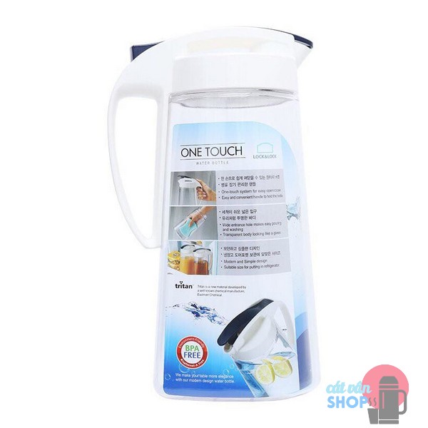 Bình đựng nước nhựa Tritan Lock&Lock Bisfree One Touch 1,6L/2L