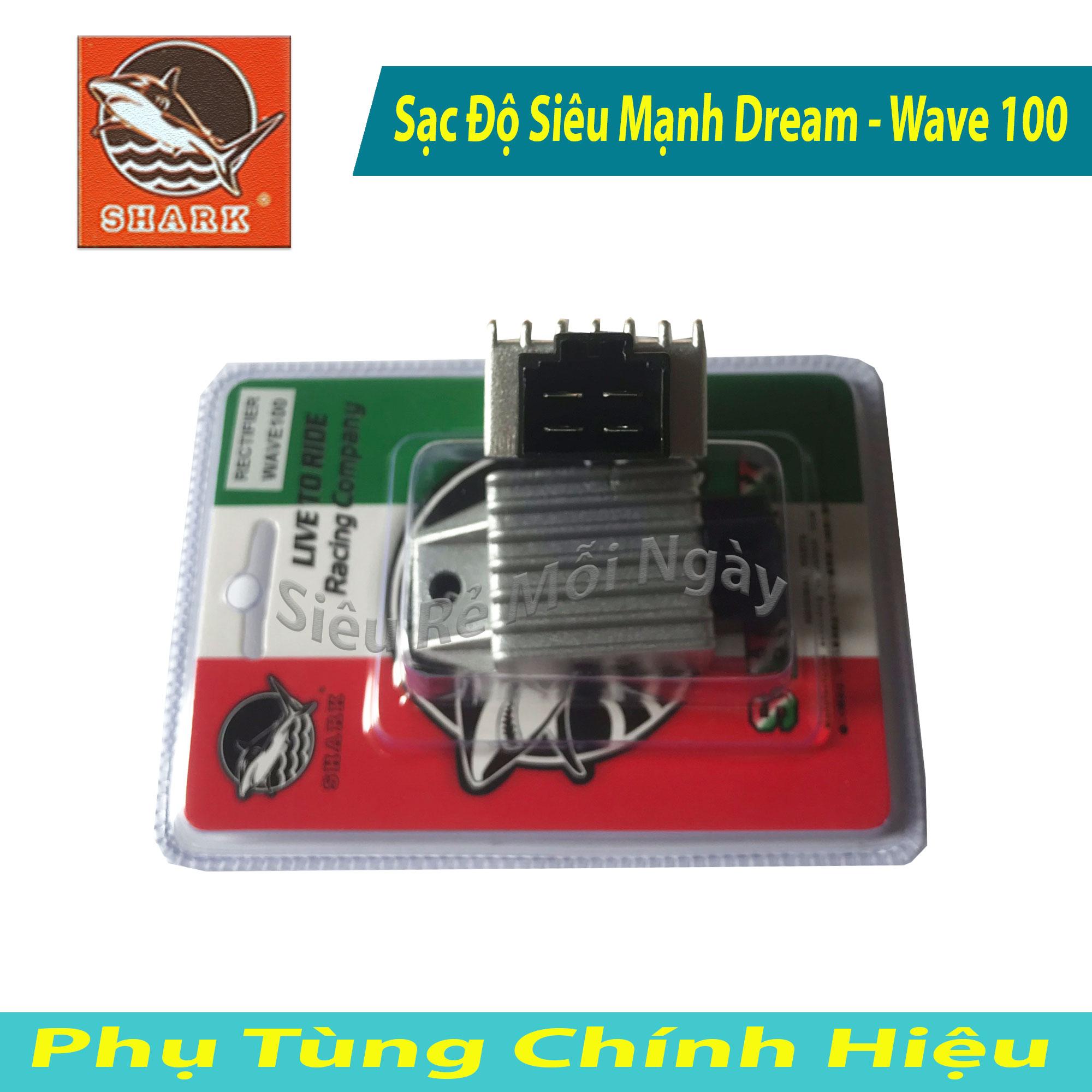 Sạc Độ Gấp 2 Lần Sạc Zin Wave 100cc, Dream SHARK Malaysia
