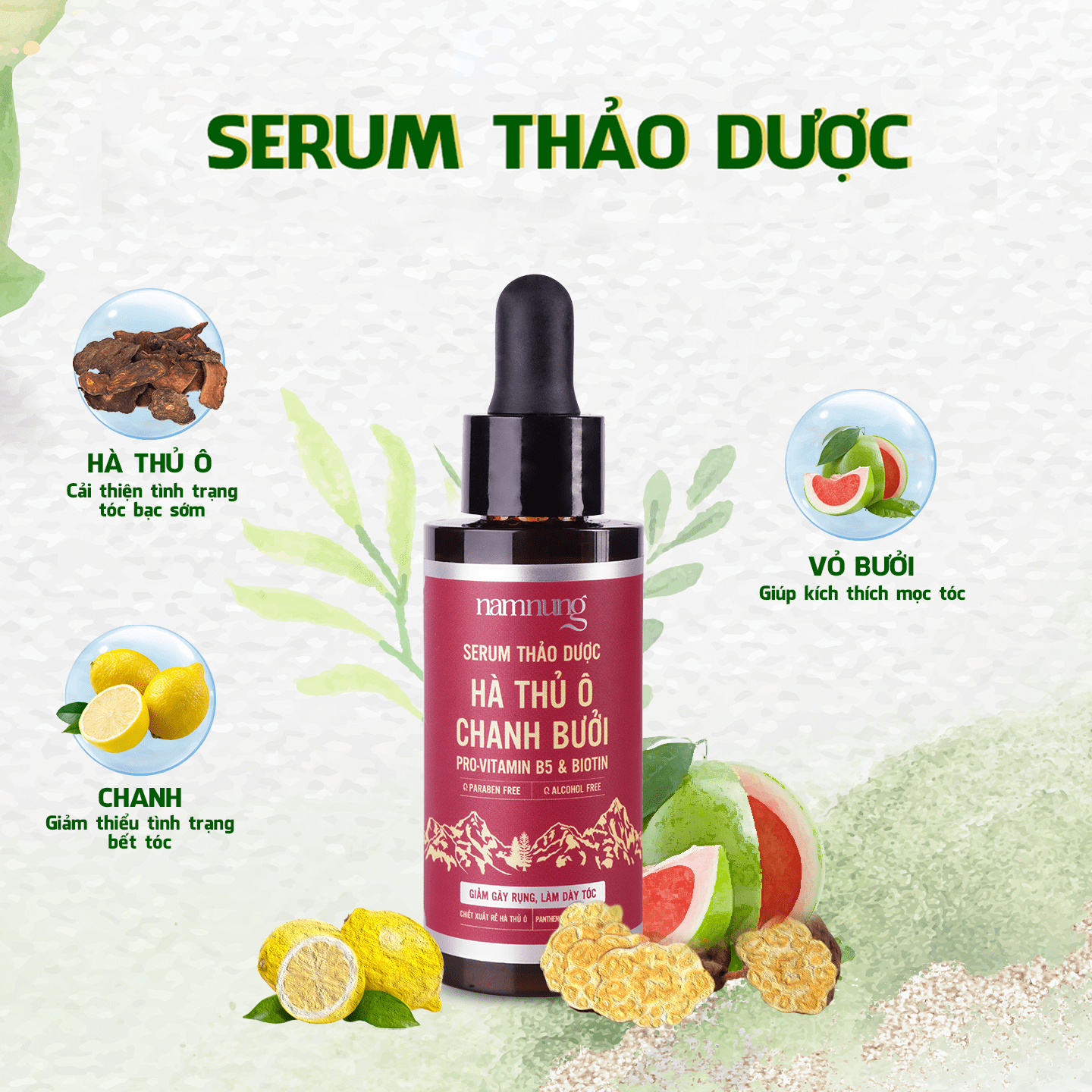 Serum thảo dược kích thích mọc tóc Namnung