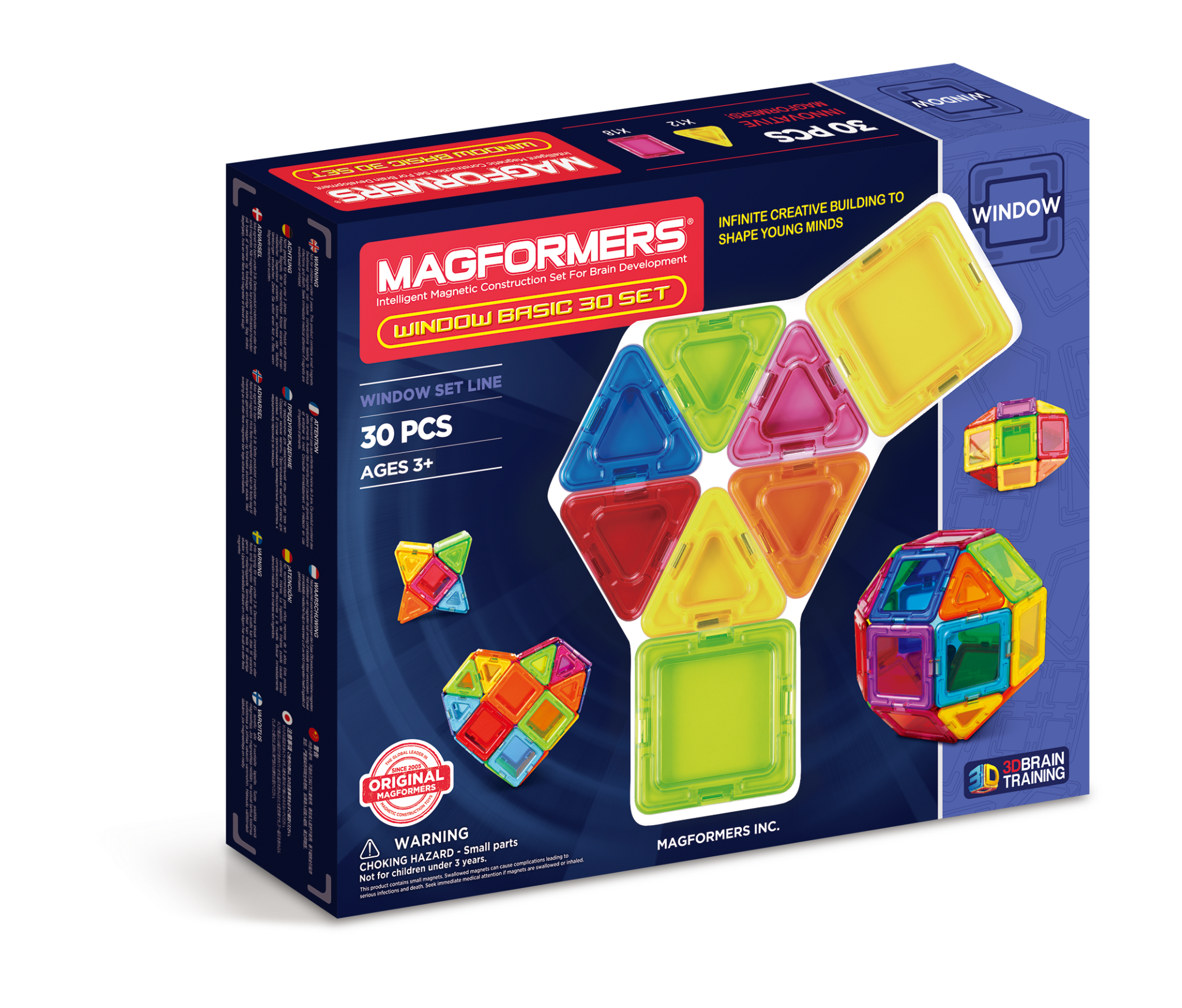 Đồ chơi xếp hình nam châm 3D Magformers Basic 30 mảnh - Funnyland
