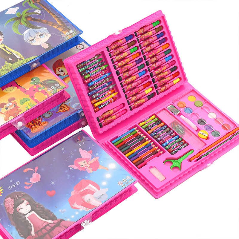 Bộ bút chì màu 86 món cho bé gái
