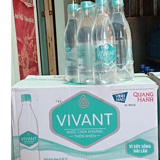 [HCM]Nước khoáng vivant chai 500ml(thùng 24 chai)