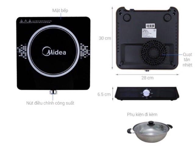 Bếp điện từ Midea MI-K1917EF