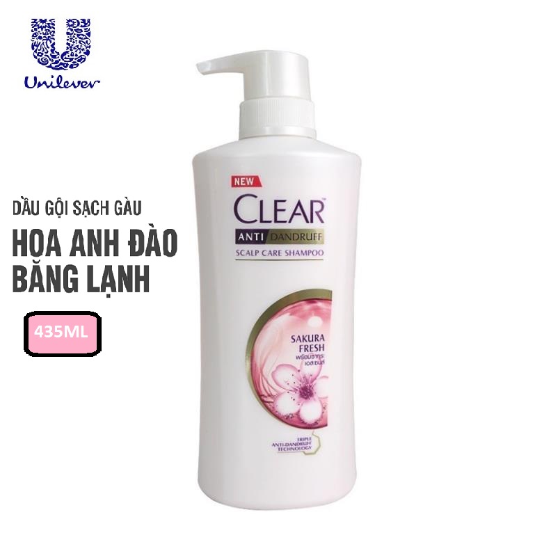 Dầu gội clear thái lan mẫu mới chai 435ml/450ml/480ml