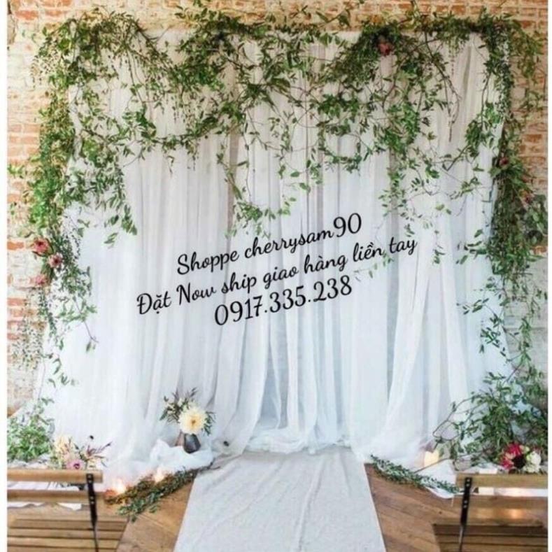 ( Đã may sẵn ) Rèm voan lưới dùng làm phông nền , background sinh nhật , tiệc cưới...