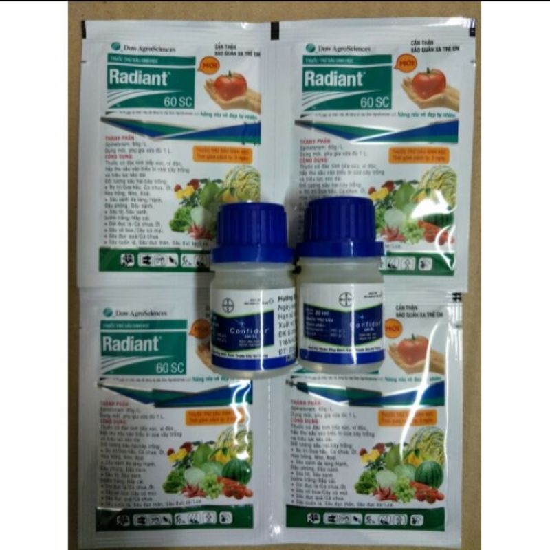 Combo bọ trĩ  hiệu quả 1 confido+ 1 radiant