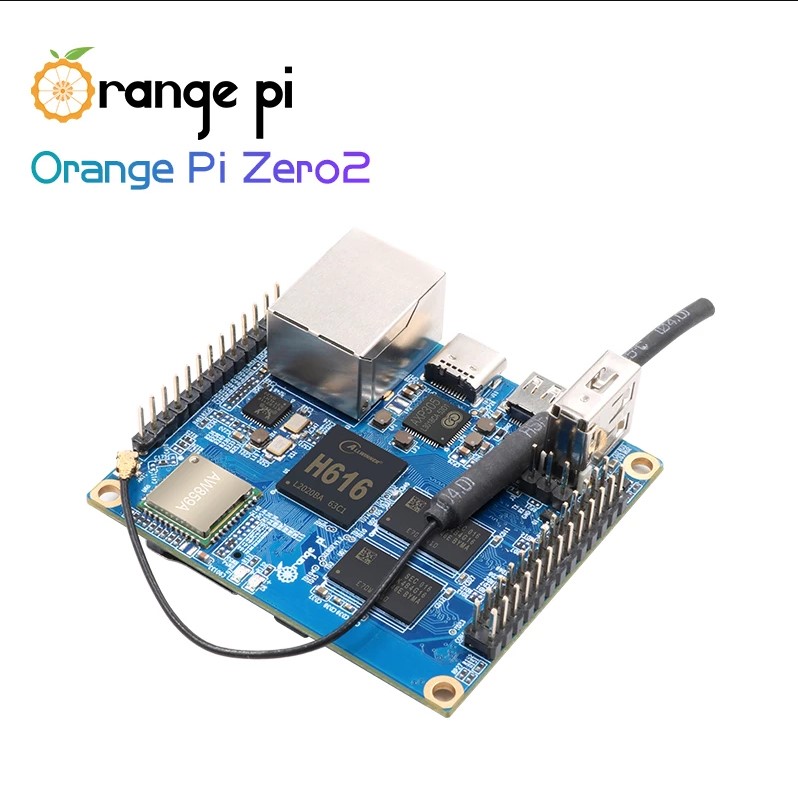 Orange Pi Zero2 chip H616 RAM 512M/1GB HDMI cấp nguồn USB type C