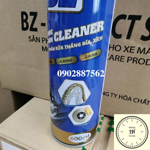 chai xịt vệ sinh sên xe máy BZ chain cleaner 600ml