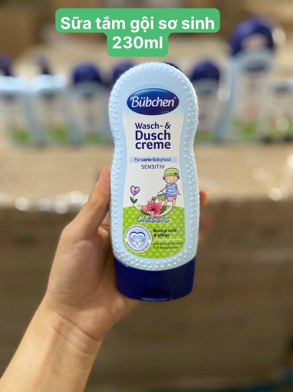 Sữa tắm +gội Đức Babylove