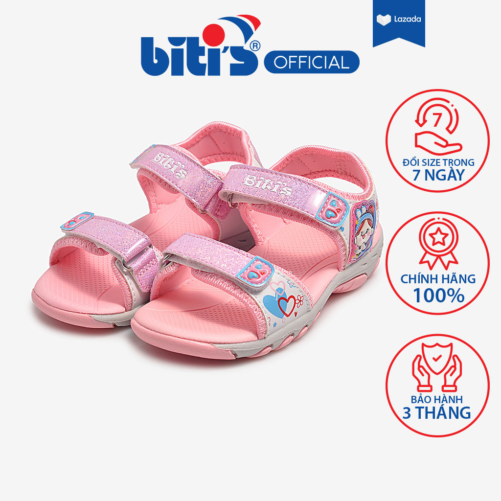 Sandal tpr bé gái biti's btg000300hog