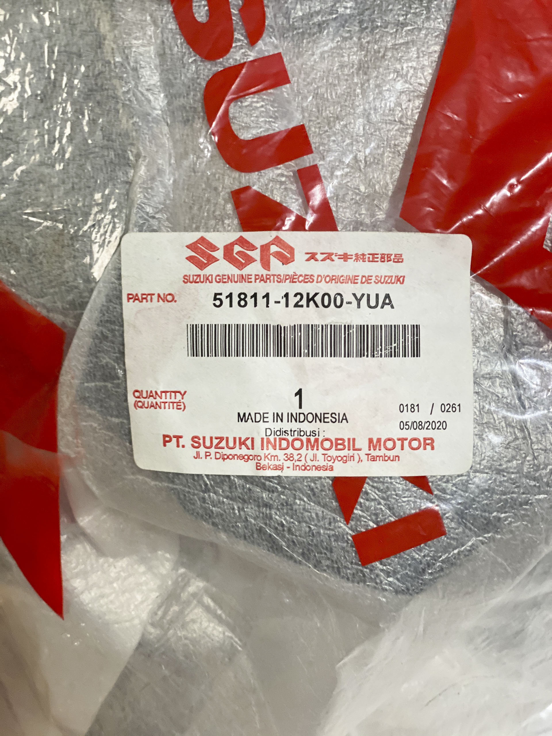 Ốp Đầu Đèn (Xanh Nhám) - Satria Fi, Raider FI - Chính Hãng