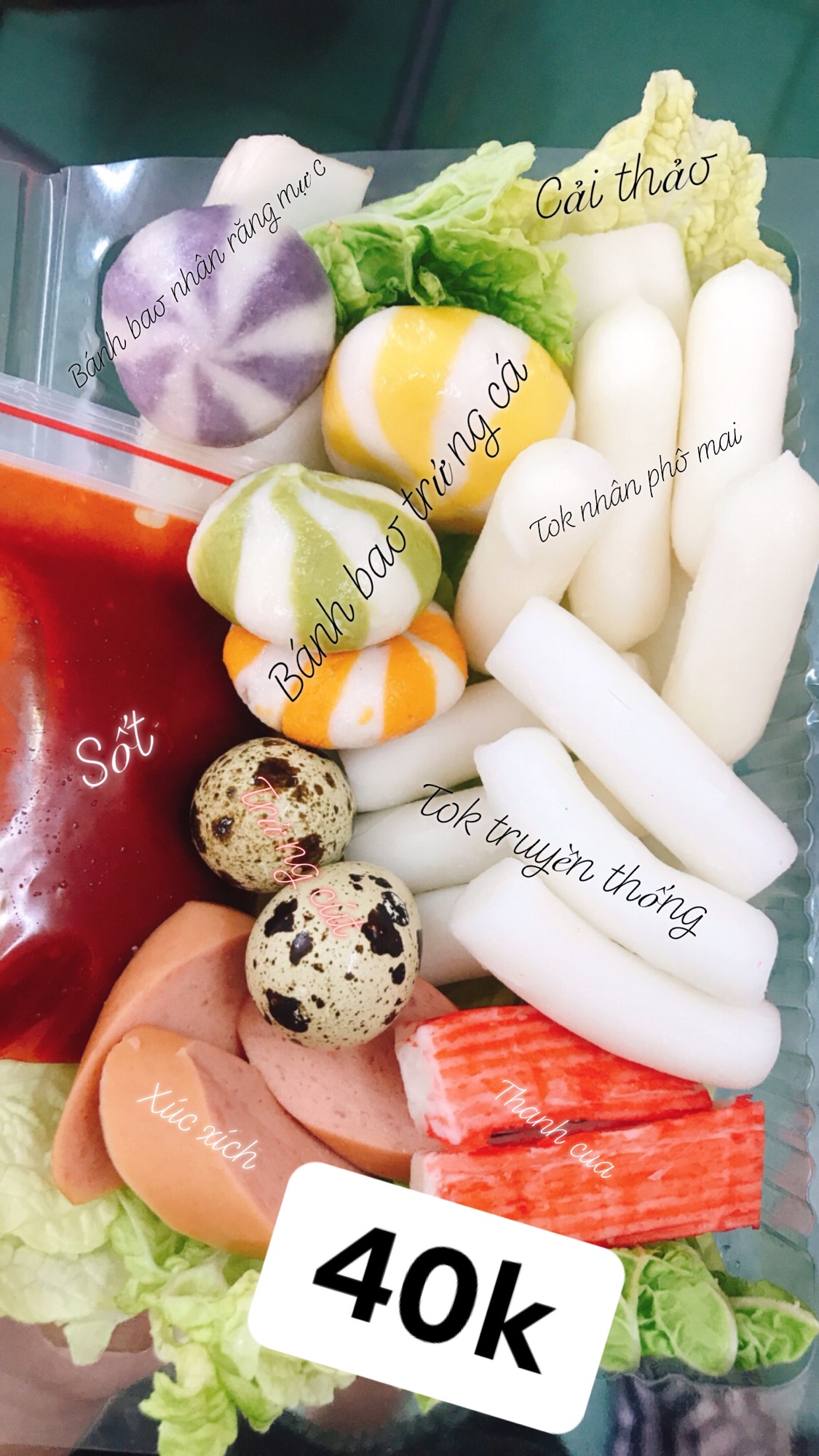 Set lẩu tokbokki 40k ver.2 (Chỉ nhận giAo tẠi Hcm)