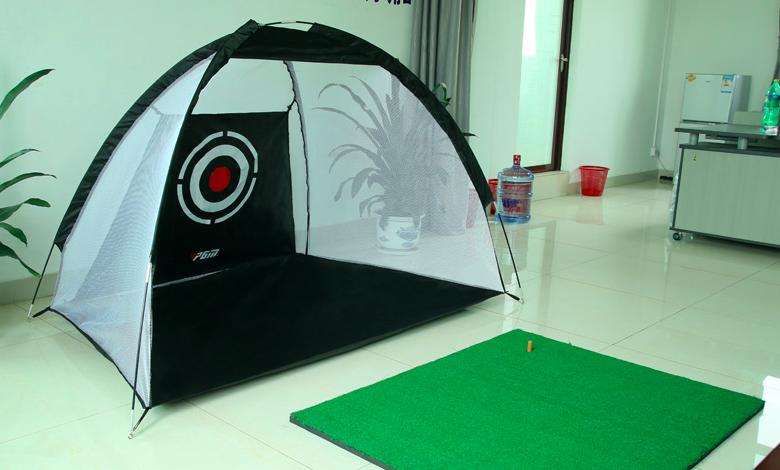 Bộ thảm swing (120x120cm) + Lưới lều tập golf LL03 (ngang 3m, cao 2m)