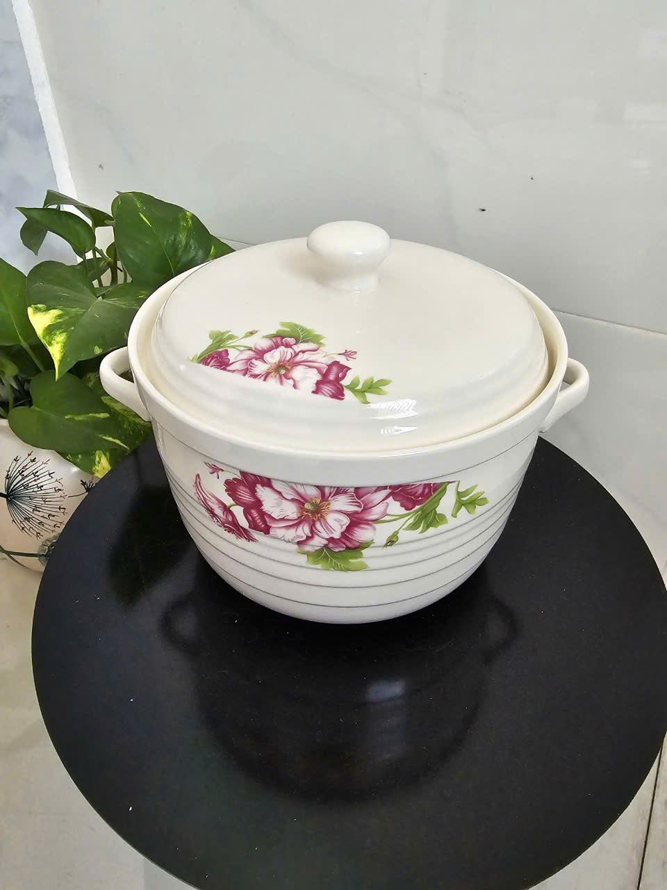 Thố sứ nắp sứ cao cấp