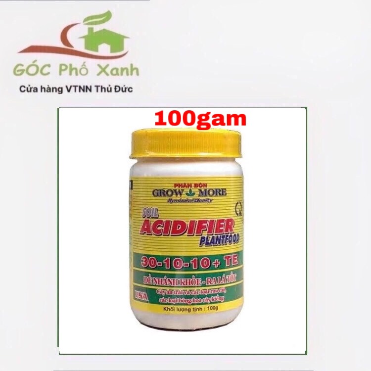 Phân Bón Lá NPK 30-10-10 Grow More Hộp 100gram