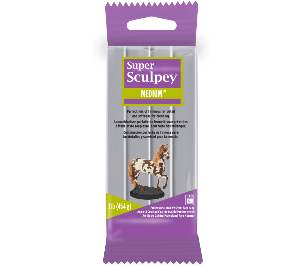Đất sét nung polymer Super Sculpey nặn mô hình, nhân vật, keycap 454g