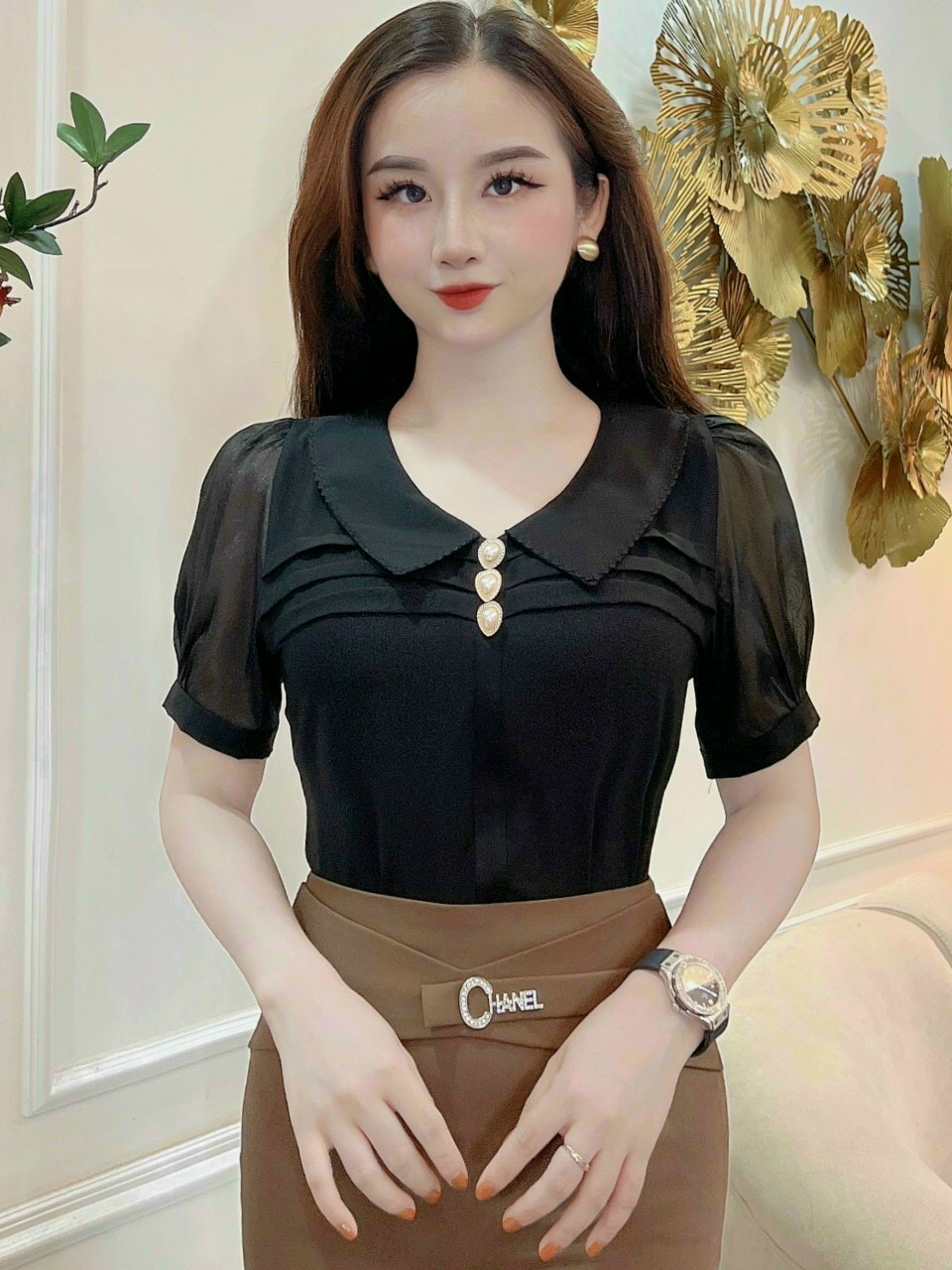ÁO KIỄU DUYEEU DÁNG B0044