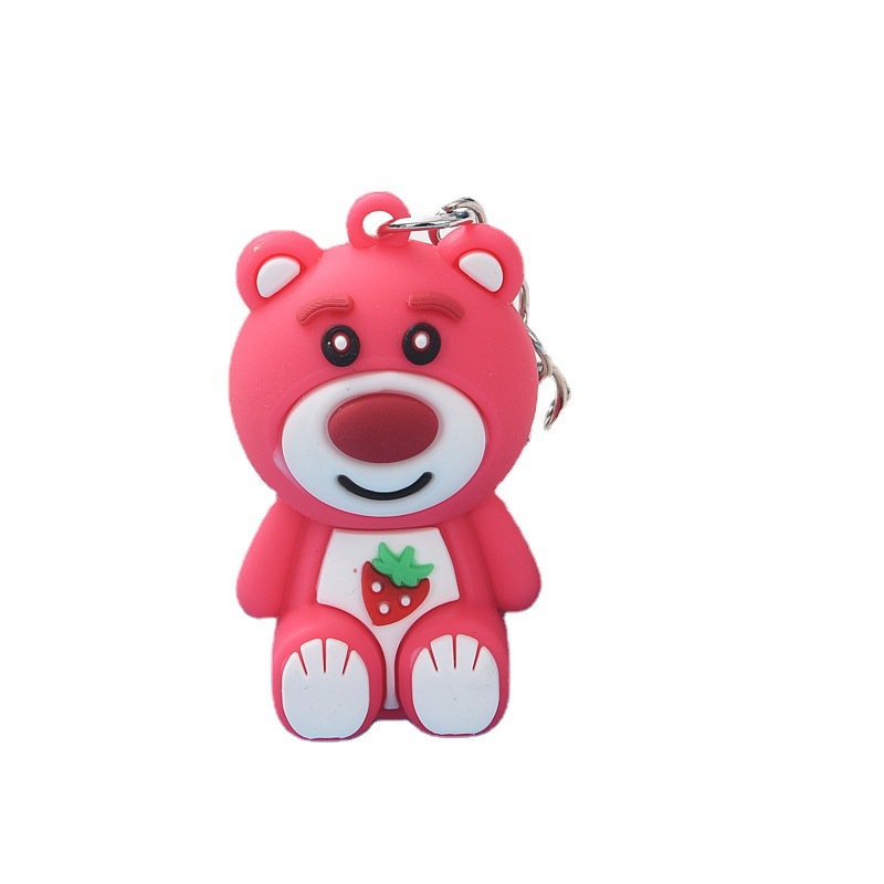 Moc khóa gấu đỏ cute