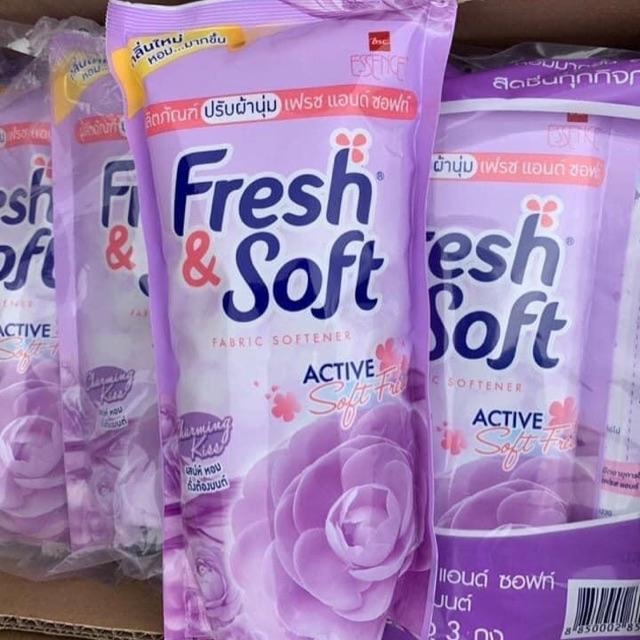 Nước Xả Vải Fresh & Soft Thái Lan 600ml/Bịch [Màu Tím]