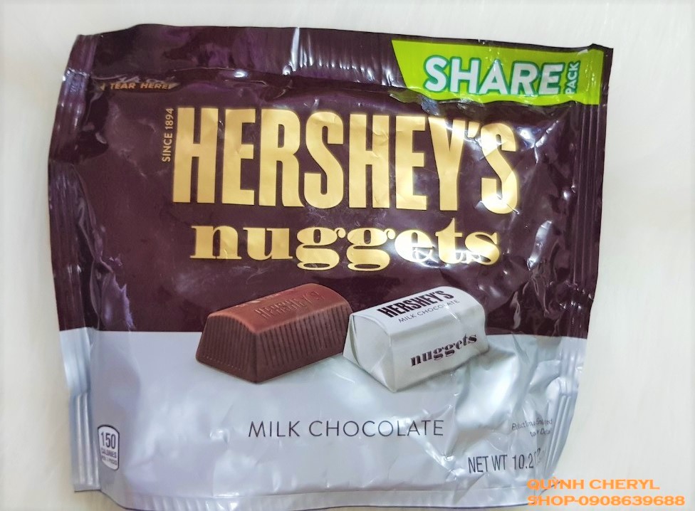 [HCM]Kẹo socola sữa Hersheys nuggets 289g