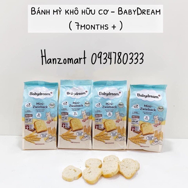 Bánh mì hữu cơ babydream - tiêu chuẩn bio đức